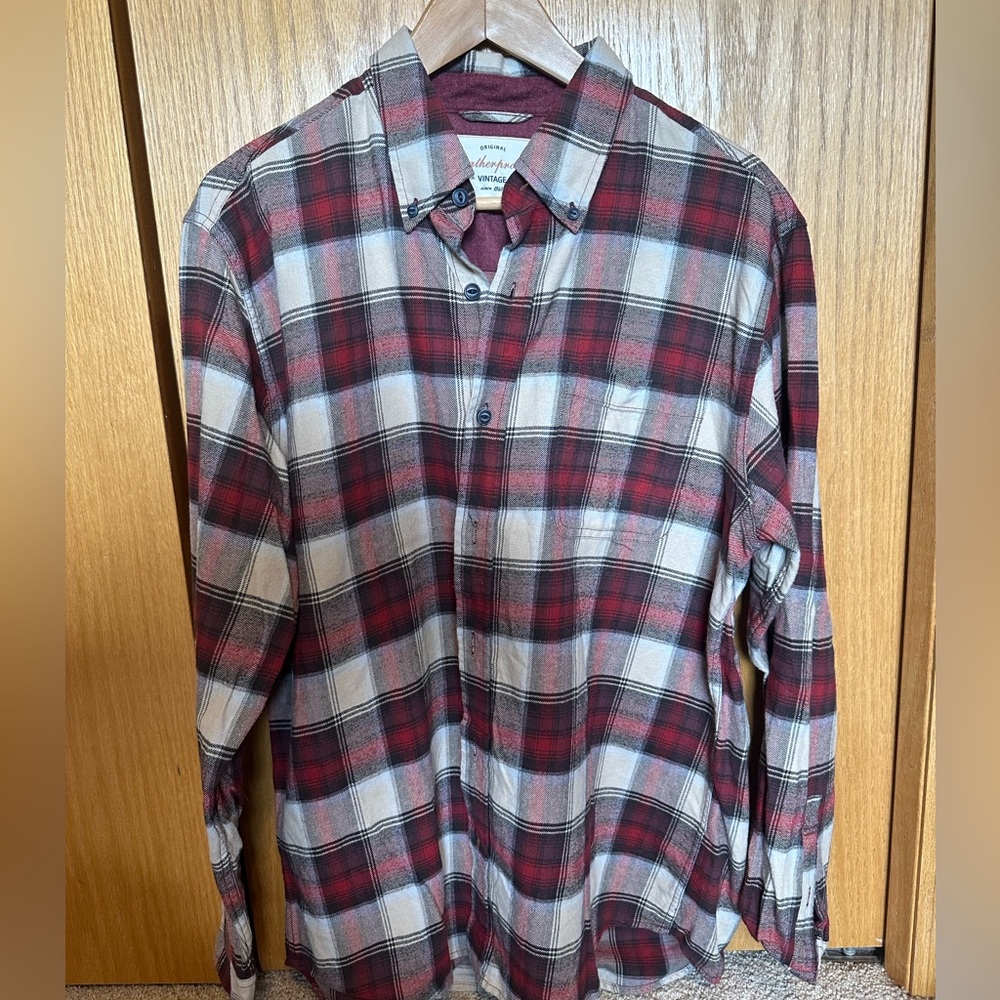 Weatherproof - red and white flannel